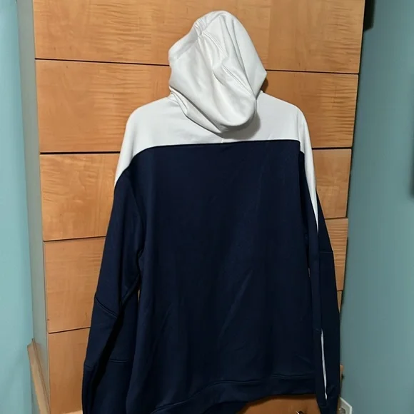 Puma Training Sweatshirt Hoodie Men’s Size XL Navy and Cream - Picture 3 of 5